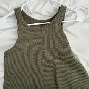 Nikibiki Olive Green Ribbed Camisole